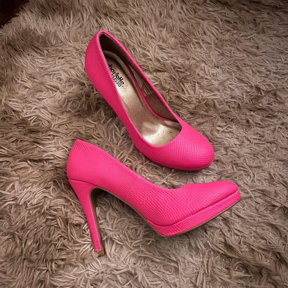 Charlotte Russe Neon Pink Heels